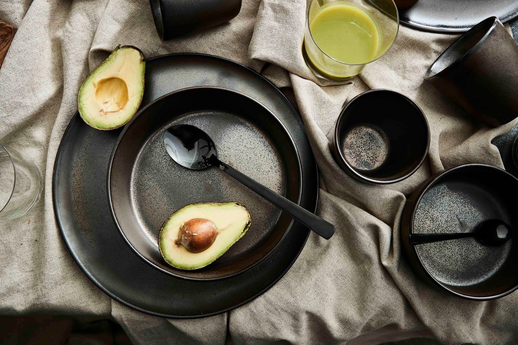 Raw suppe tallerken, brun metallic - 19,4x4,5 cm. - Bahne