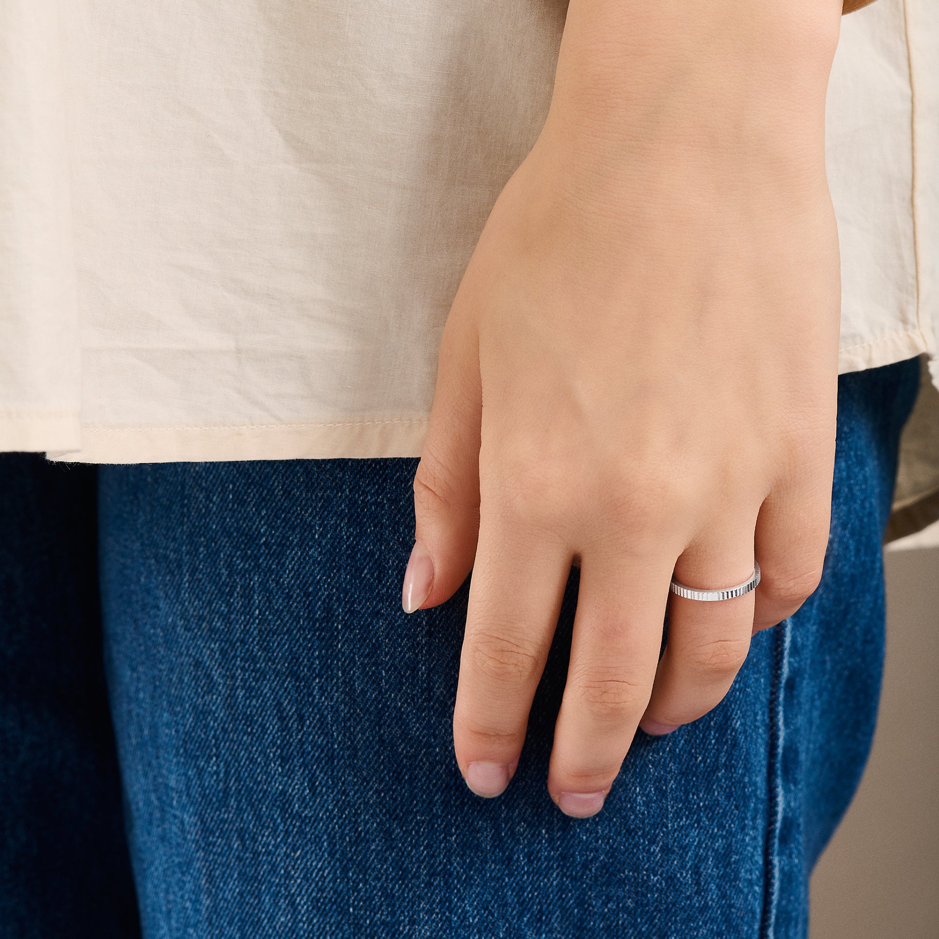 Reflection ring - sølv