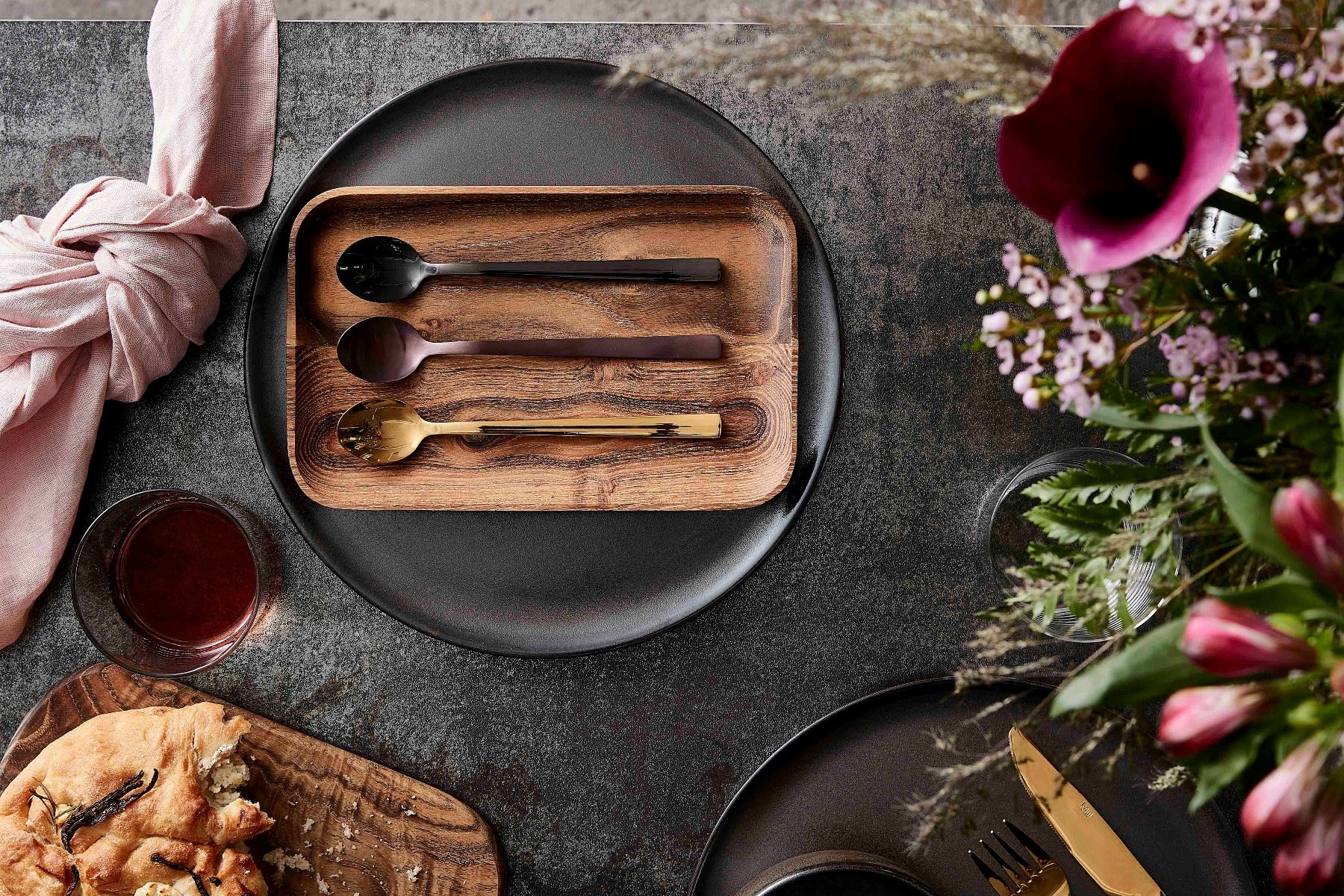 RAW Caffe latte skeer, guldfarvet - 4 stk. - Bahne