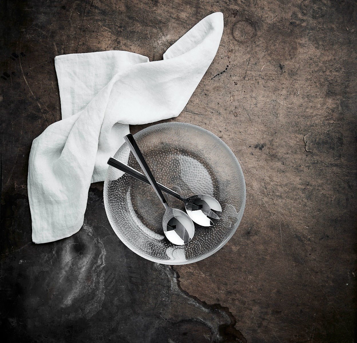 Salatsæt, stål - 2 dele