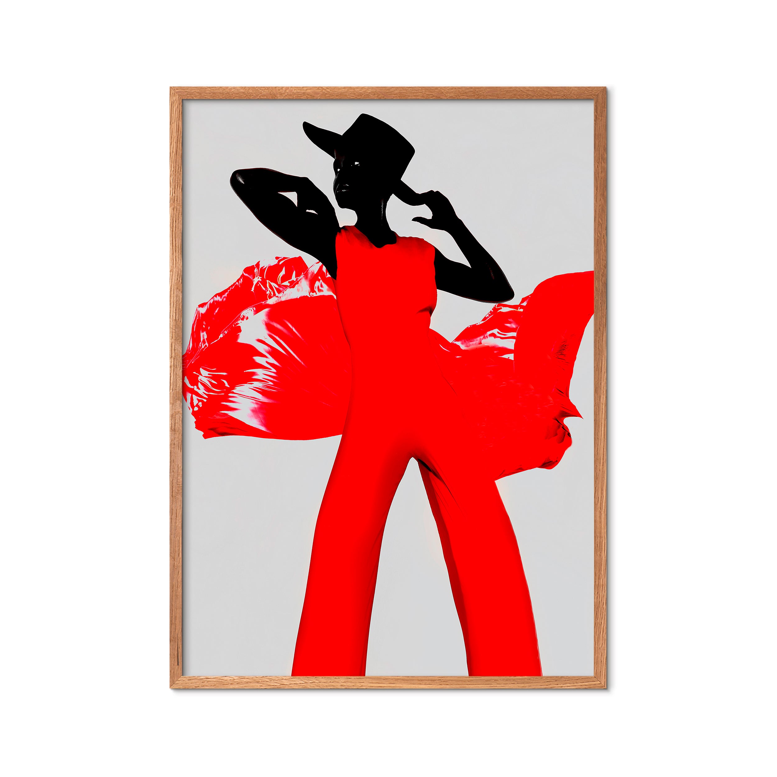 Peter Sebastian Rød plakat - 30x40 cm.
