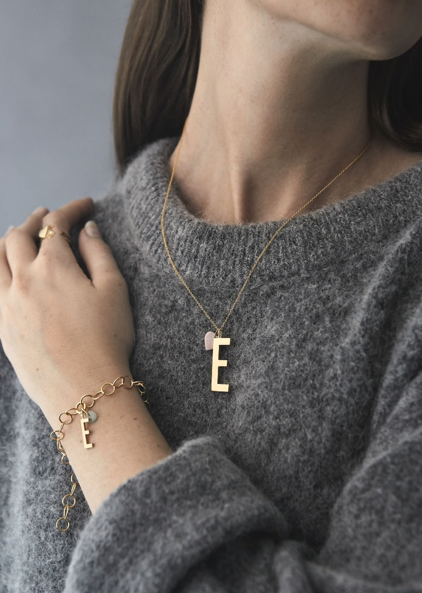 Lucky Numbers vedhæng fra 0-9 - forgyldt