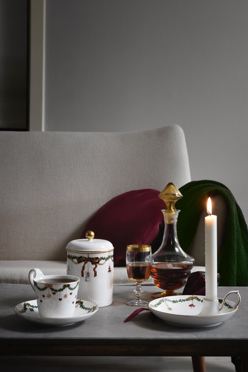 Royal Copenhagen Stjerneriflet højhankskop - 33 cl. - Bahne