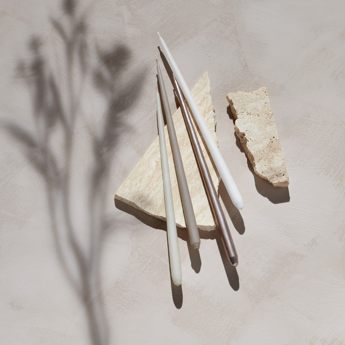 Kertelys, hvid - 6 stk.