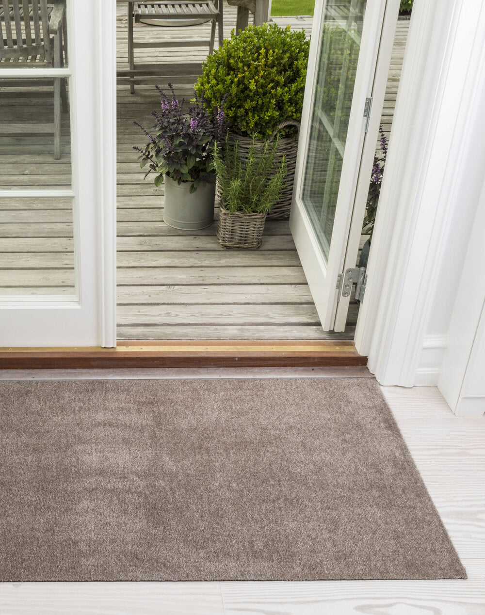 Uni Color gulvtæppe - sand/beige