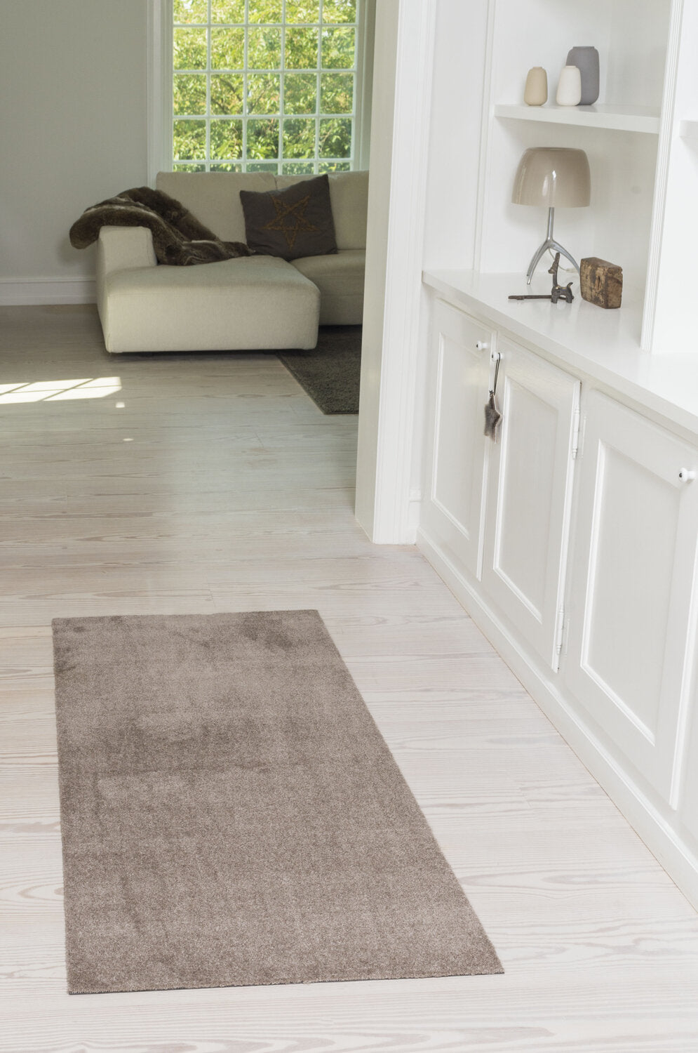 Uni Color gulvtæppe - sand/beige