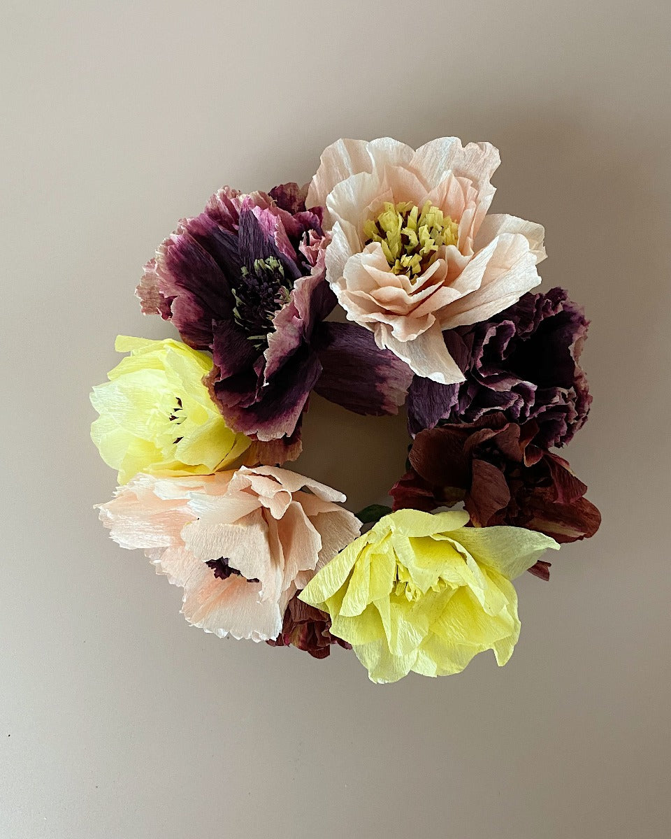 Studio About Peony Papirblomst - Aubergine - Bahne