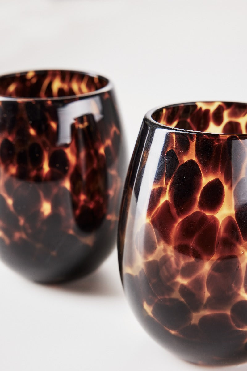 Bahne Interior vandglas - Dots Amber - Bahne