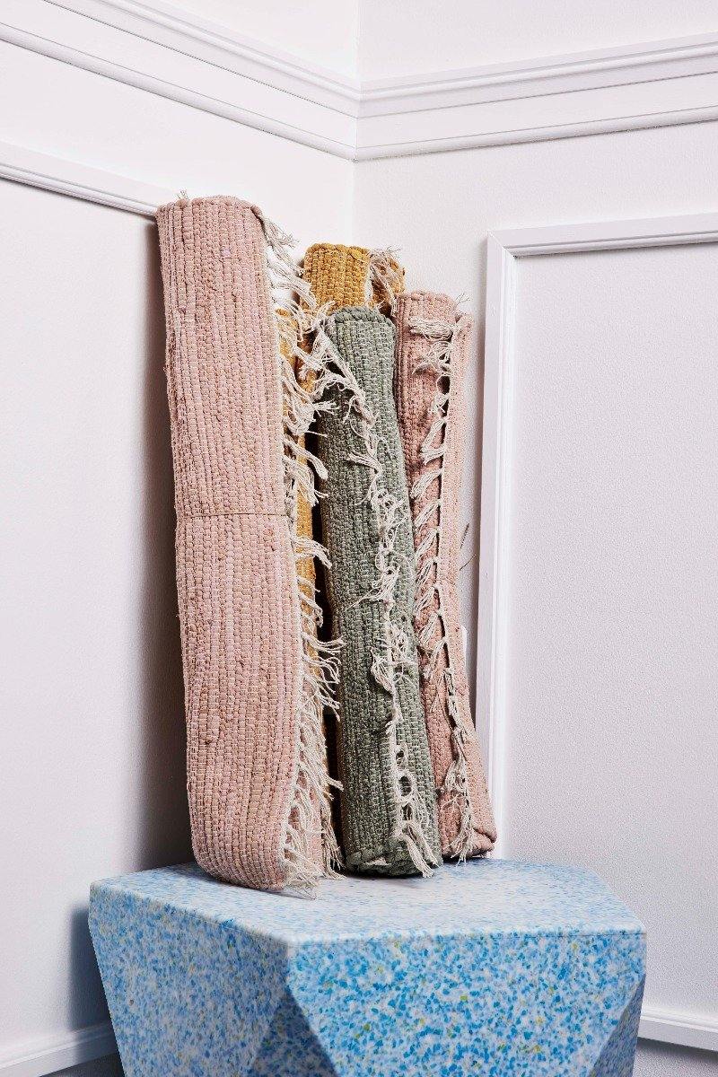 Bahne Interior Gulvtæppe i bomuld, Misty Rose - 60x90 cm. - Bahne