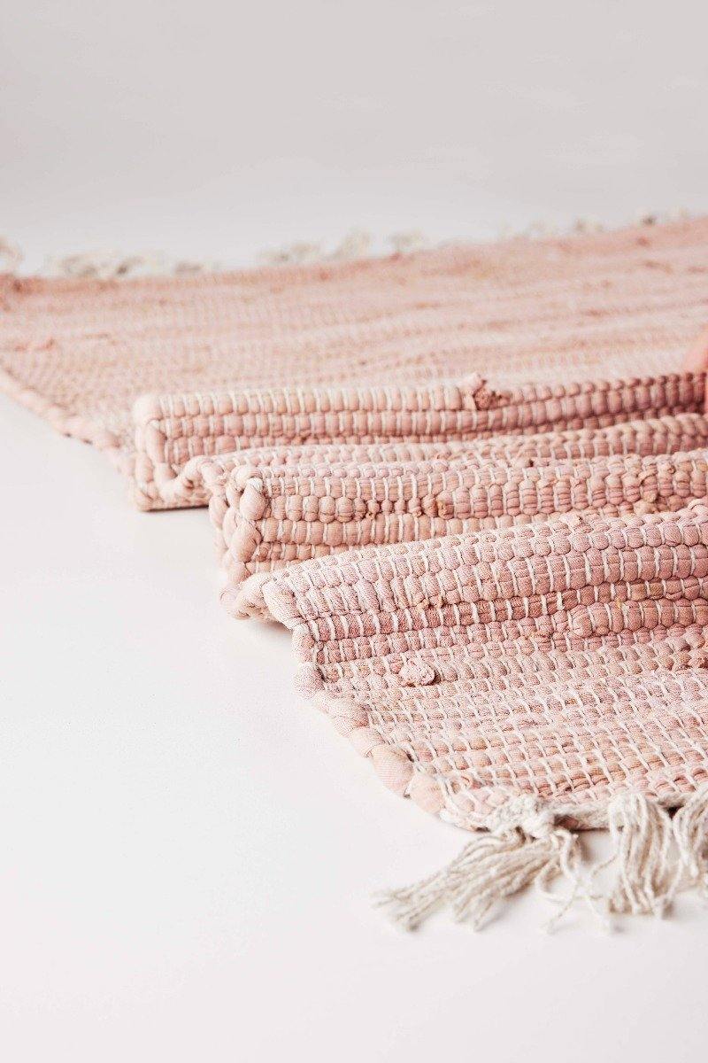 Bahne Interior Gulvtæppe i bomuld, Misty Rose - 60x90 cm. - Bahne