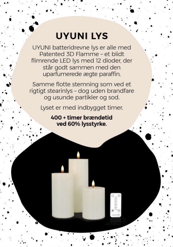 Uyuni LED fyrfadslys - H:2 x Ø:3,8 cm - Bahne